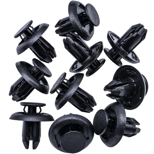 Rexka 10pcs Fender Liner Splash Shield Bumper Cover Clip Fastener Rivet for B45A-56-146A Mazda 3, 5, 6, CX-3, CX-5, CX-9 & MX-5 Miata Toyota Scion 90118-WB048