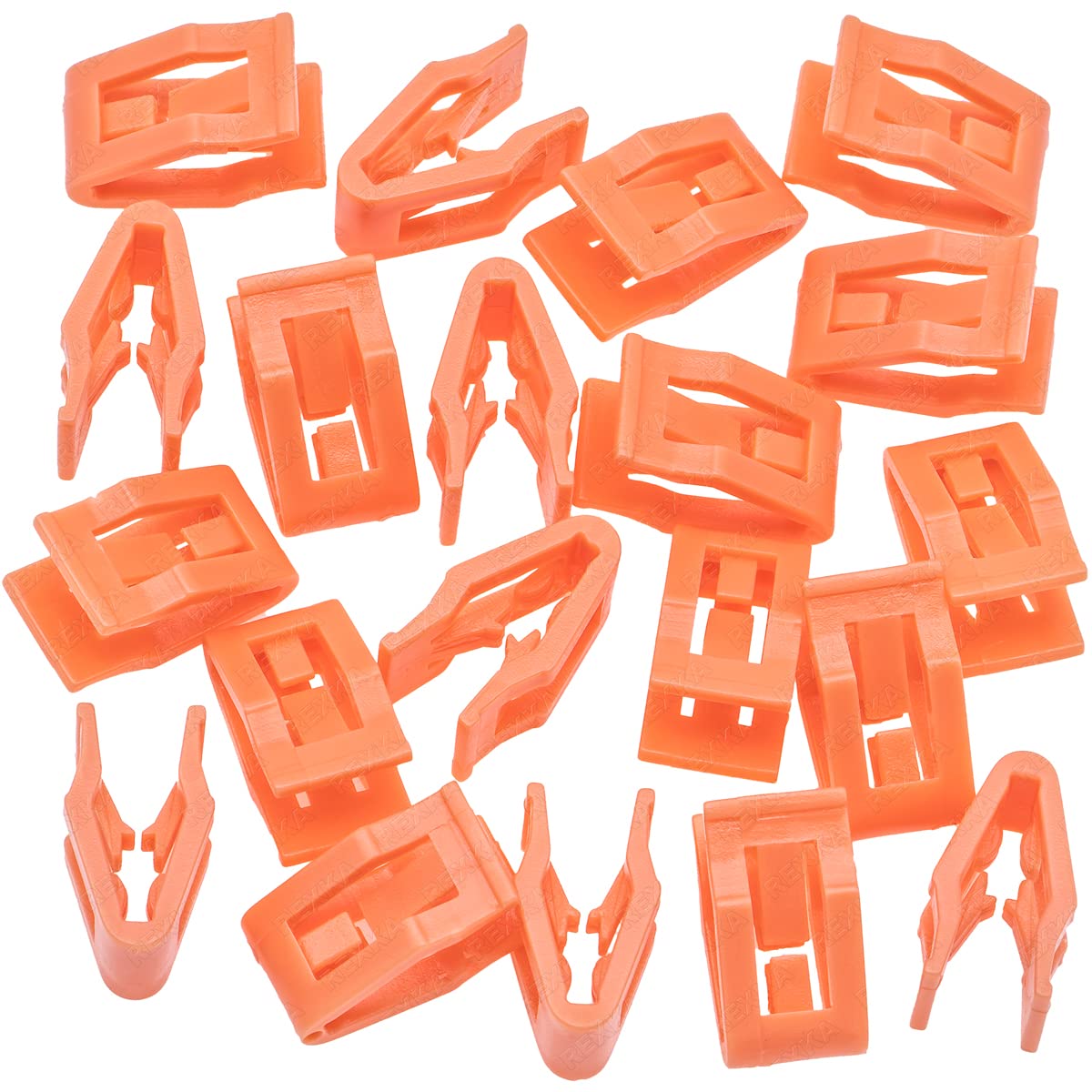 Rexka 20pcs Center Console Radio DVD Dash Panel Switch Bezel Clip Body Trim Retainer Compatible with Ford Mercury Edge Mustang Escape Expedition F-150 Jeep Dodge Challenger