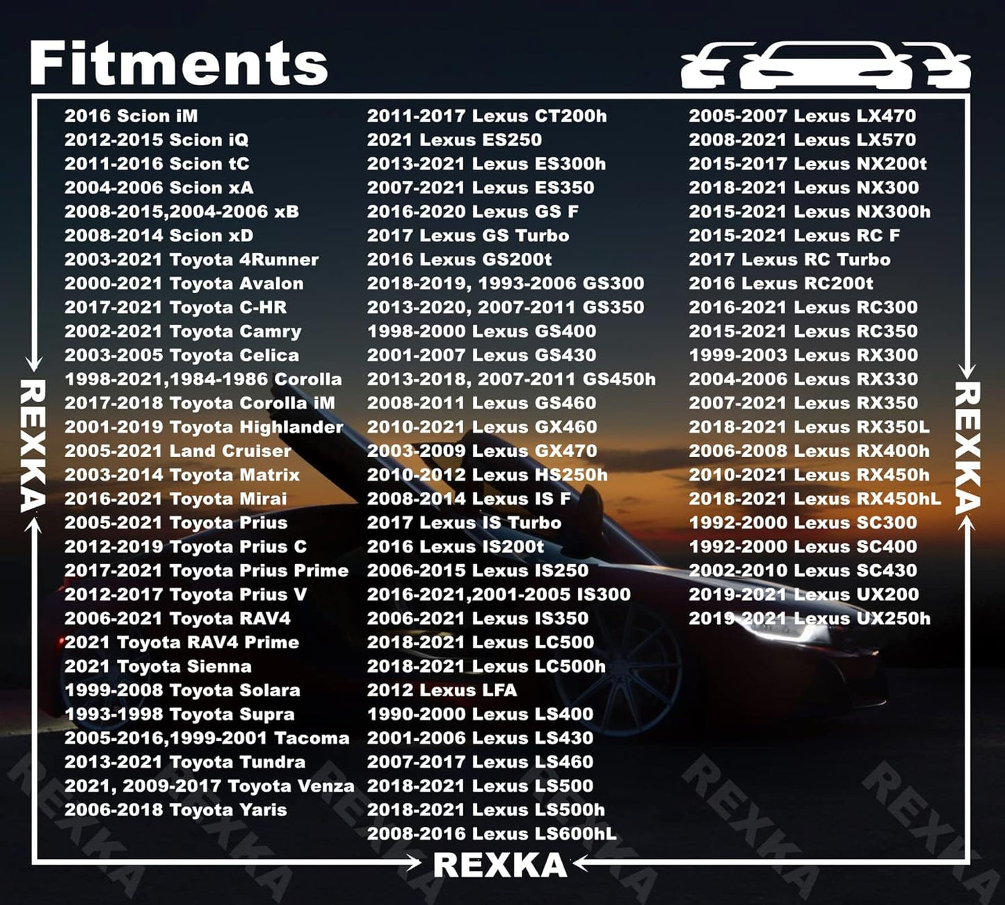 Rexka 10pcs Hood Insulation Retainer Clip Compatible with Toyota Lexus 90467-09050 90467-A0003