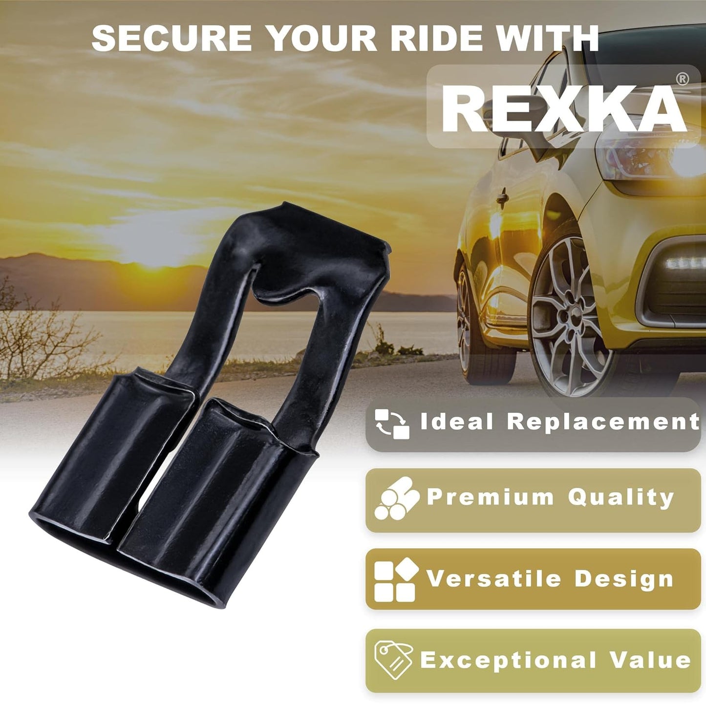 Rexka 15pcs Door Lock Rod Clip for Chevrolet Camaro Corvette Impala Chevy Truck GMC Truck Pontiac Buick GM 4234830 12337868