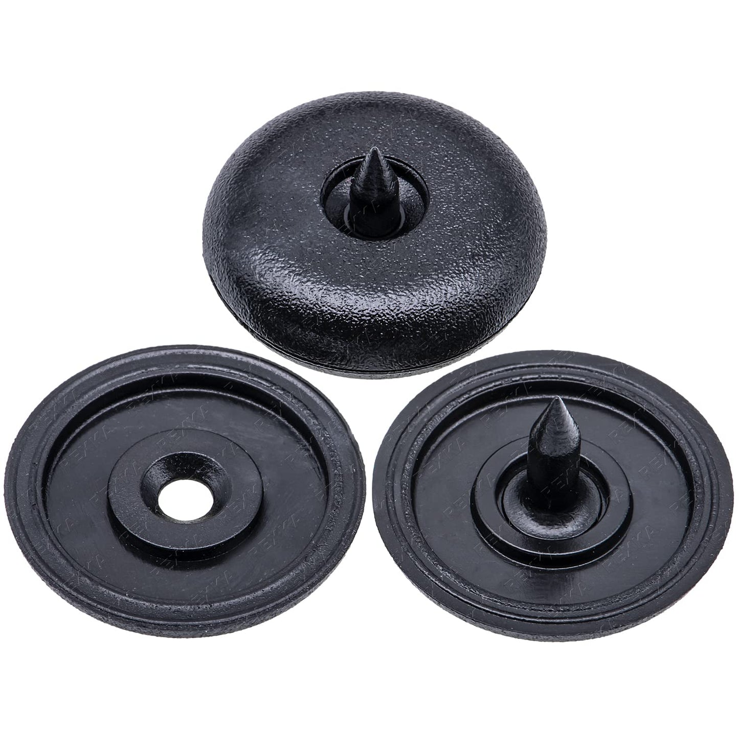 Rexka 2 Sets Front Top & Bottom Buttons Seat Belt Buckle Stop for BMW Mini 72111950829 72111917406