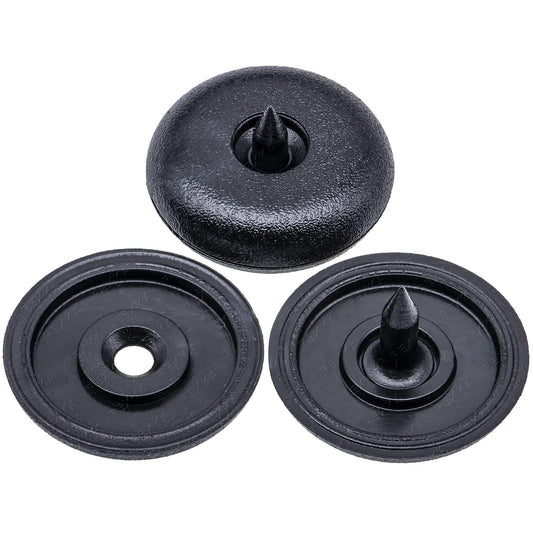 Rexka 2 Sets Front Top & Bottom Buttons Seat Belt Buckle Stop for BMW Mini 72111950829 72111917406