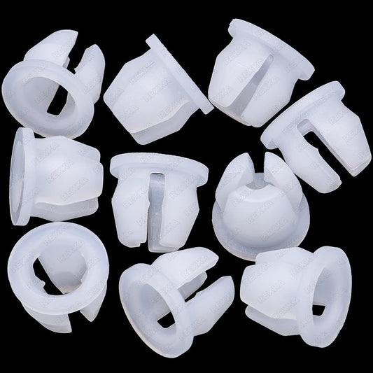 Rexka 10pcs Headlamp Assembly Grommet Retainer Clip Nut N811169S Compatible with Ford Toyota 90189-06111 4Runner, Land Cruiser, Pickup, Tacoma,Tercel, Expedition, Explorer,F150,Ranger, Mustang, Trucks