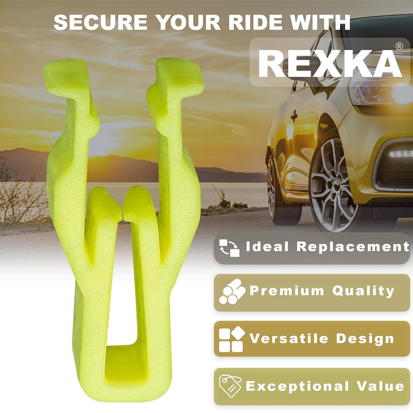 Rexka 10pcs Switch Bezel Clip Compatible with Toyota Lexus 90467-10203 4Runner Camry Corolla Highlander Land Cruiser RAV4 Sienna Tundra CT200h GS350 GS450h IS250 LS460 etc