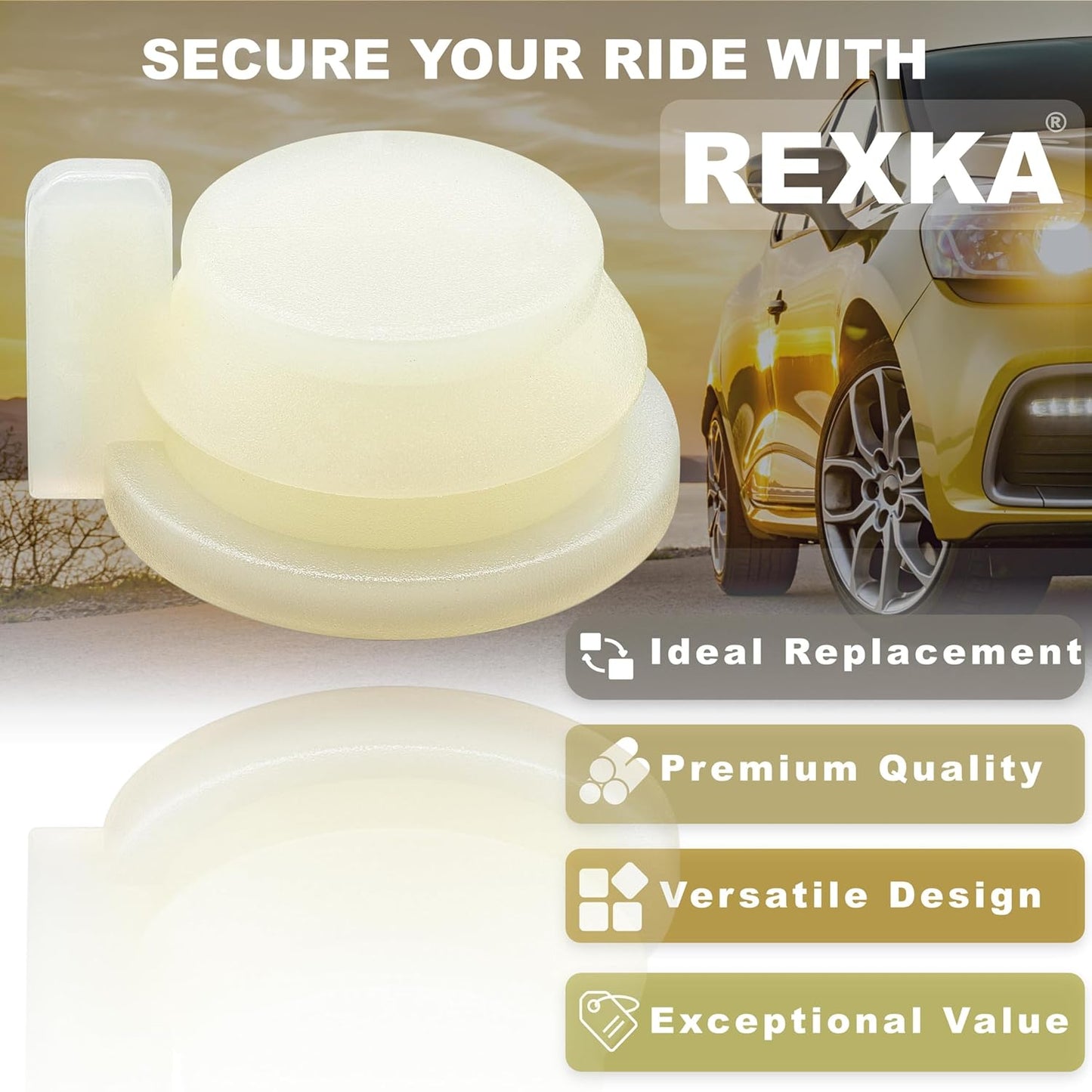 Rexka 10pcs Windshield Wiper Linkage Arm Bushing Cap Clip Nut Grommet 3799089 for Chrysler 1995-76, Dodge 1998-74, Plymouth 1989-74 - Chrysler Dodge Plymouth 03431634 03799089 49440