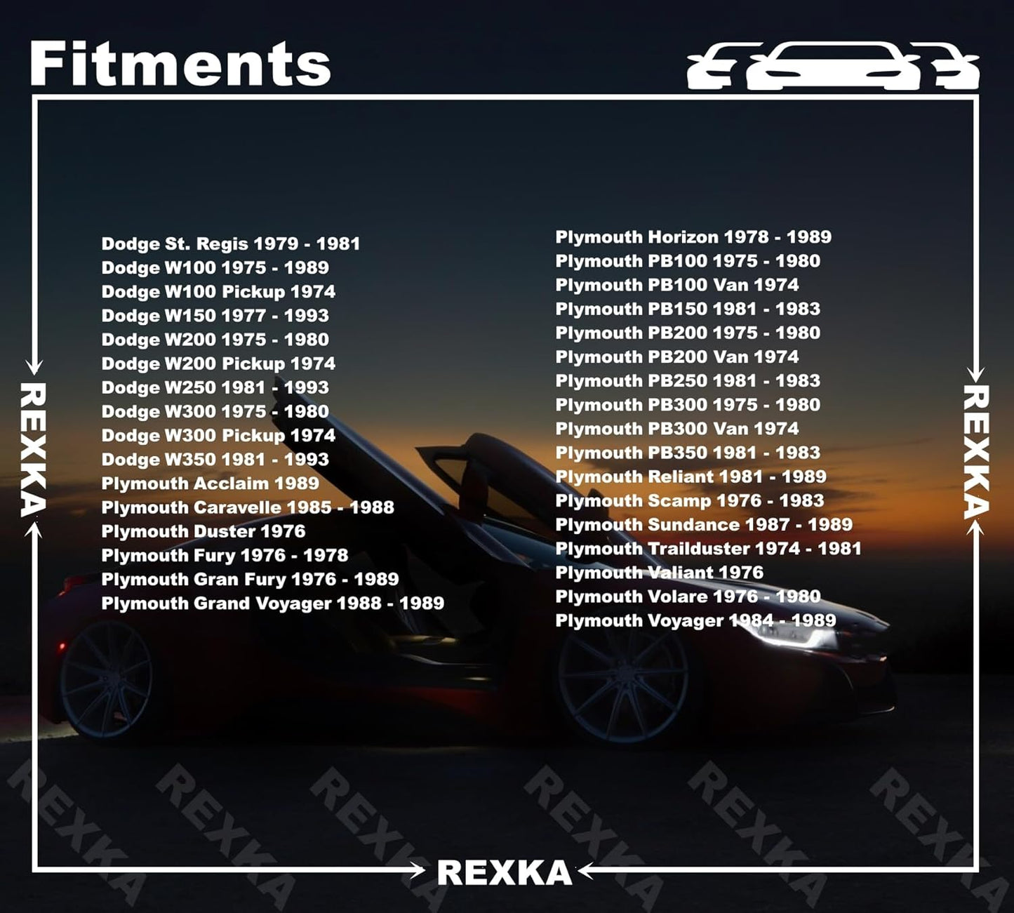 Rexka 10pcs Windshield Wiper Linkage Arm Bushing Cap Clip Nut Grommet 3799089 for Chrysler 1995-76, Dodge 1998-74, Plymouth 1989-74 - Chrysler Dodge Plymouth 03431634 03799089 49440
