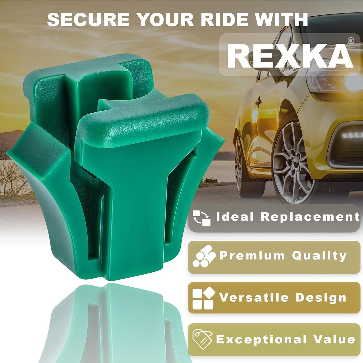 Rexka 10pcs Green Nylon Headlight Adjusting Screw Nut 365270 for GM Chevy GMC Blazer Suburban C1500 K1500 C2500 K2500 Tahoe Yukon J2000 Sunbird Pontiac