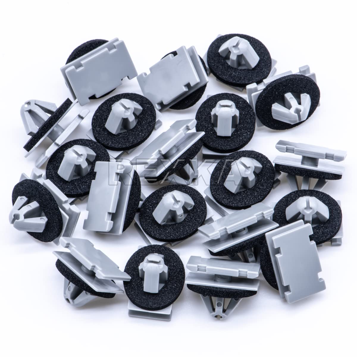Rexka 20pcs Rocker Wheel Flare Moulding Clips Compatible with Jeep Grand Cherokee Compass Cherokee 68172491AA 68271803AA 68395627AA GM 11571175 19352782 Traverse