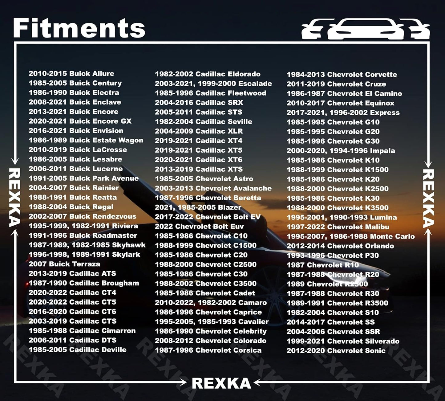 Rexka 15pcs Hood Insulation Retainer Clips 20064875 Compatible with GM Cadillac Buick GMC Hummer Pontiac Saturn