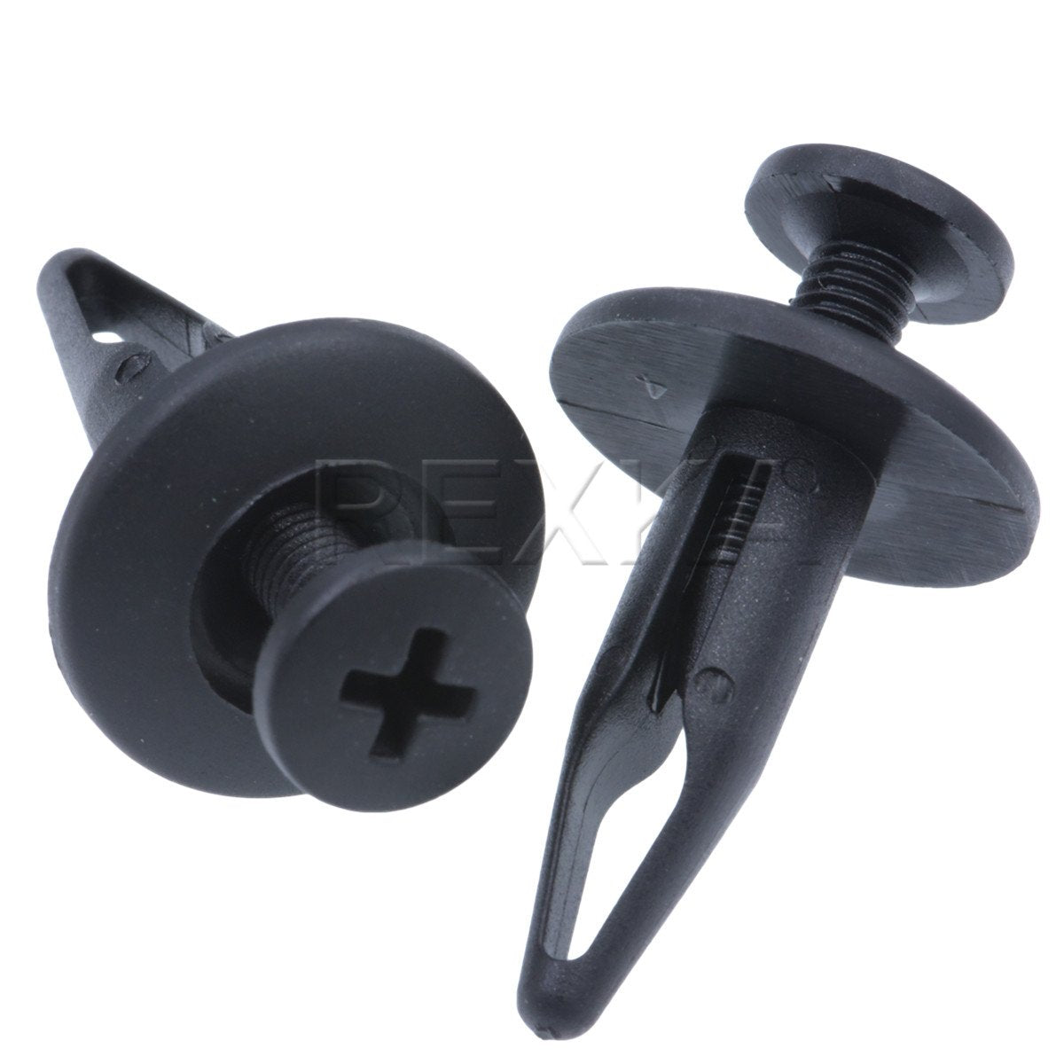 Rexka 20pcs Radiator Shroud & Trim Retainer Push-Type Clips Rivet Compatible with GM 20664092 Ford N804570S