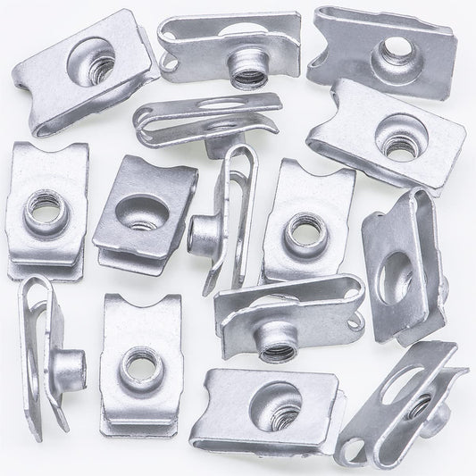 Rexka 10 pcs M6-1.0 Bumper Cover Retainer U Nut Compatible with Honda Acura 90675-SA5-003 Accord Civic CR-V CRX Odyssey Pilot Ridgeline CL Integra Legend MDX RL 90675SA5003