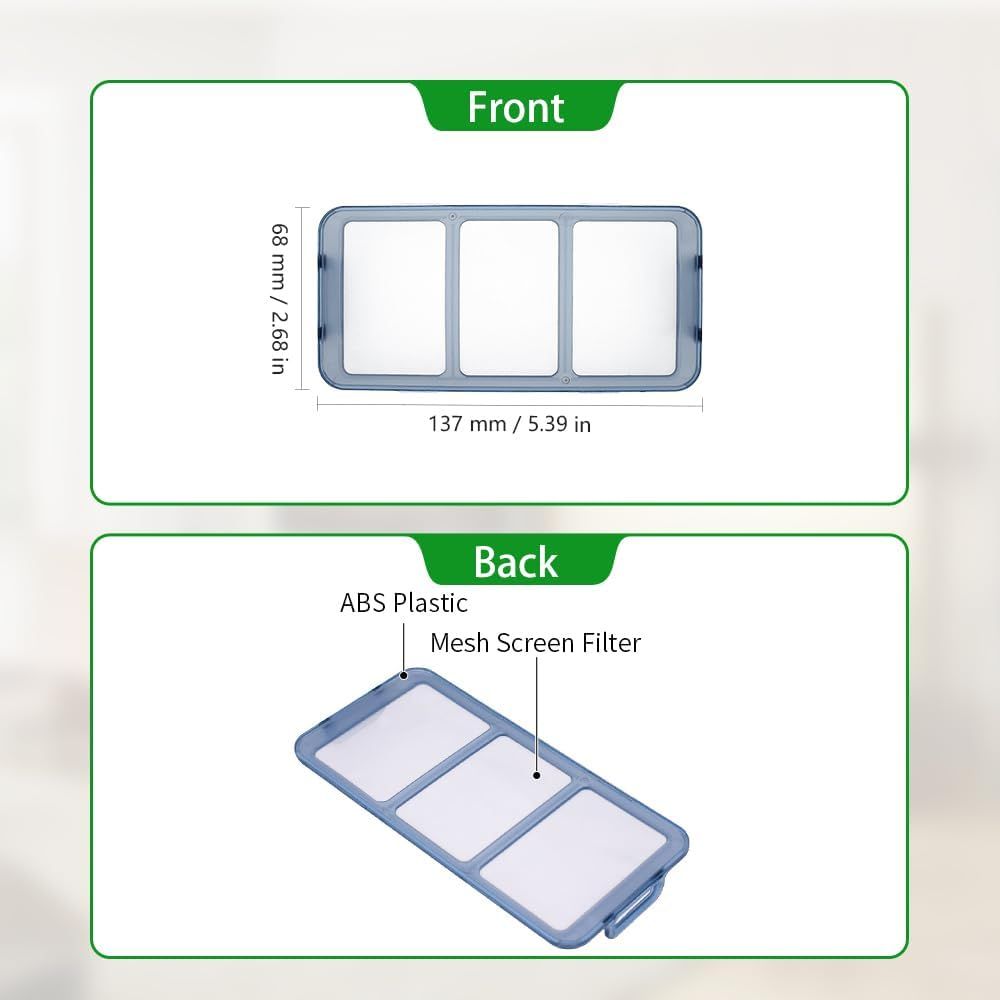 Replacement Washable Pre-ilters Compatible with euy RoboVac 11S, 11S+, 12, 15C, 15T, 25C, 30, 30C, 35C, R450, R500, Robot Vacuum Parts Accessories, 2-Pack.