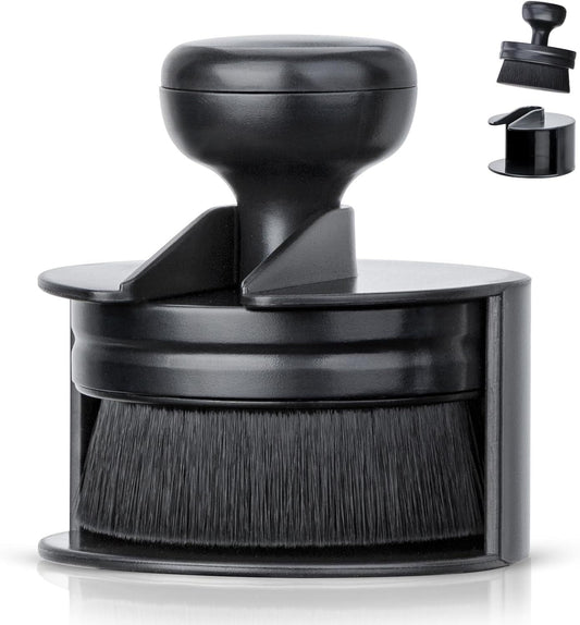 Car Tire Shine Applicator,Vegan Tire Shine Brush with Stand or Auto Detailing Cleaning Service (Black)