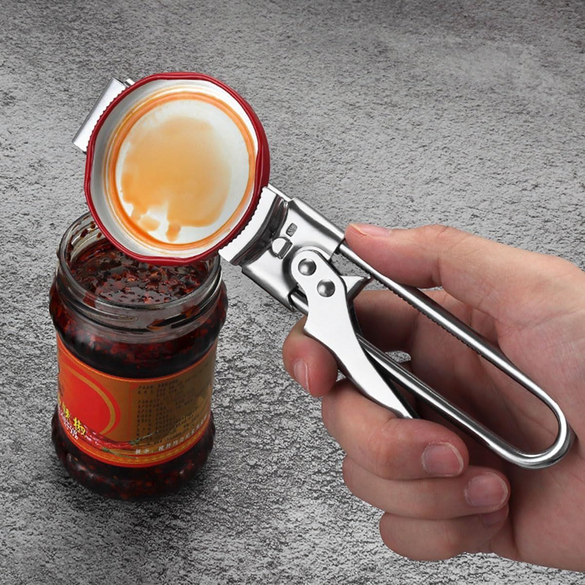 ® Master Jar & Bottle Opener, Adjustable Multiunctional Stainless Steel Can Opener Jar Lid Gripper, Manual,Kitchen Accessories
