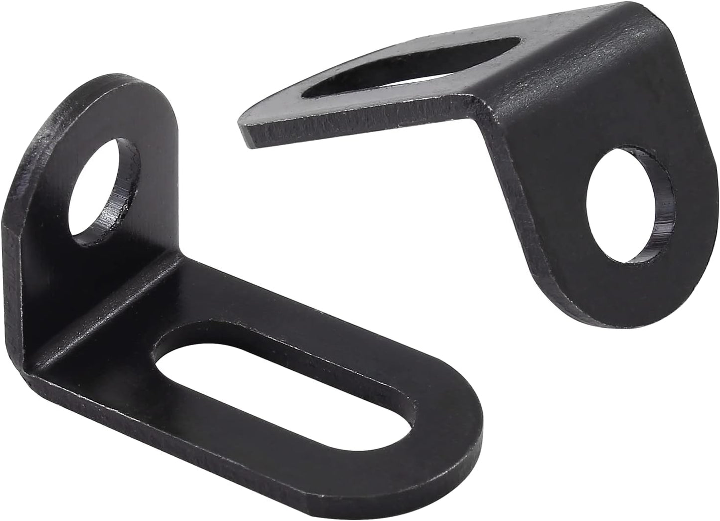 Biaungdo 18x18x33mm/0.7"x0.7"x1.3" Adjustable Right Angle Brackets L-Shape Corner Brace Support Black- (30 Pcs)
