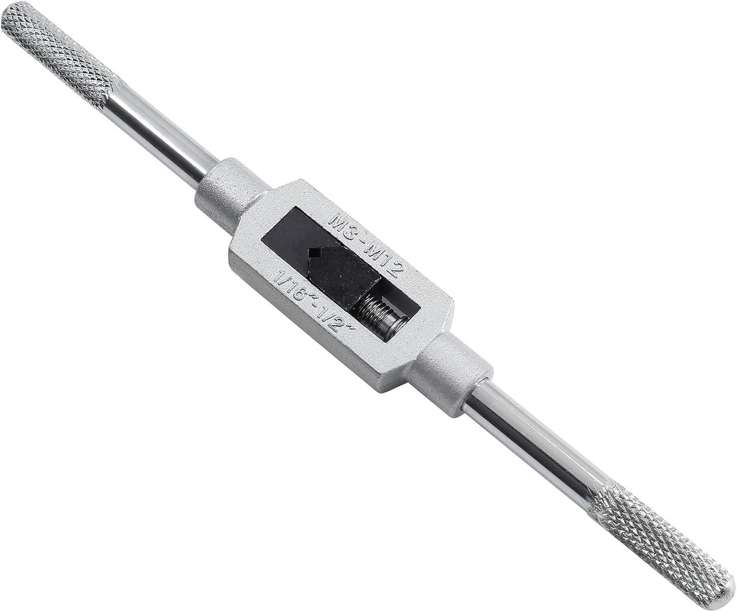 Biaungdo 1/16"- 1/2" Tap Capacity Adjustable Tapping Wrench Profesional Handle Tap and Reamer Wrench (M3-12)