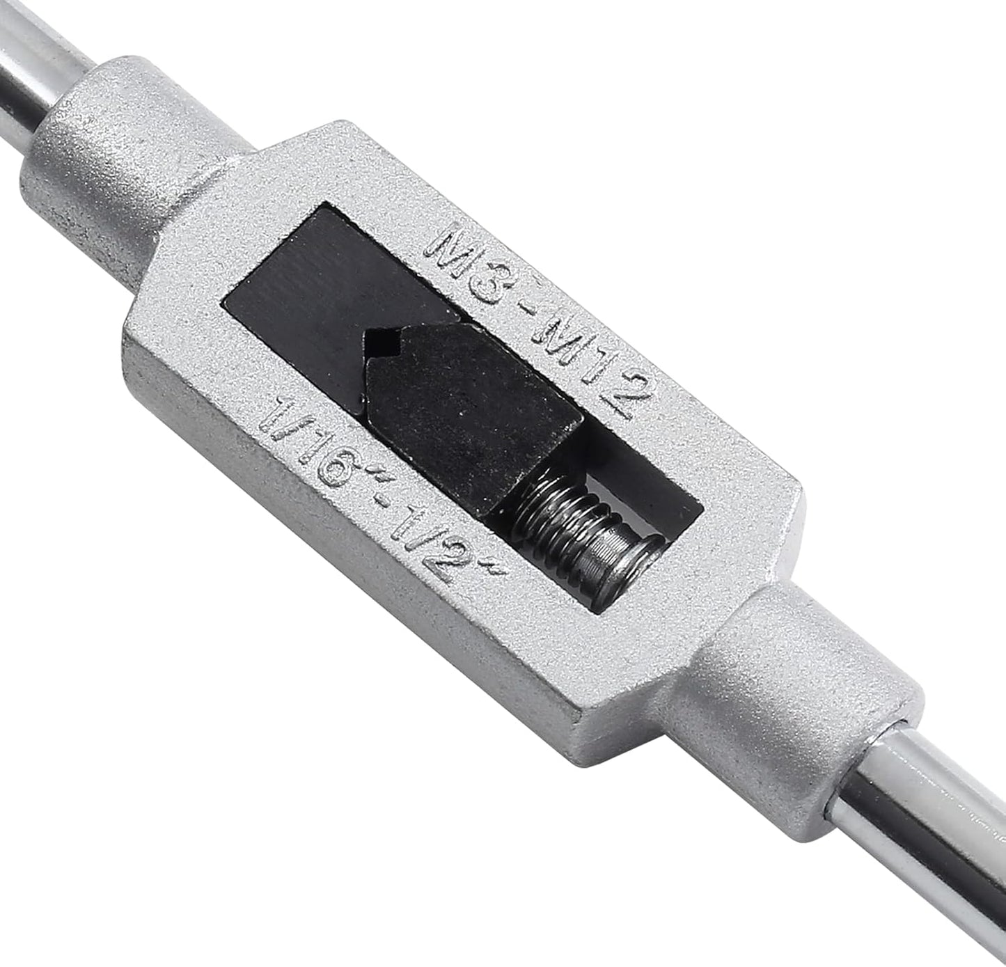 Biaungdo 1/16"- 1/2" Tap Capacity Adjustable Tapping Wrench Profesional Handle Tap and Reamer Wrench (M3-12)