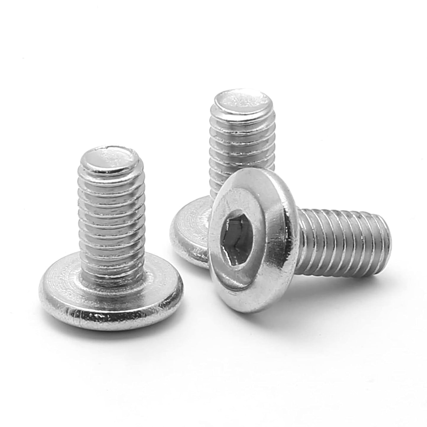 Biaungdo 30 Pcs M6x12mm Stainless Steel Flat Head Hex Socket Cap Bolts Screws Countersunk Connector Fastener