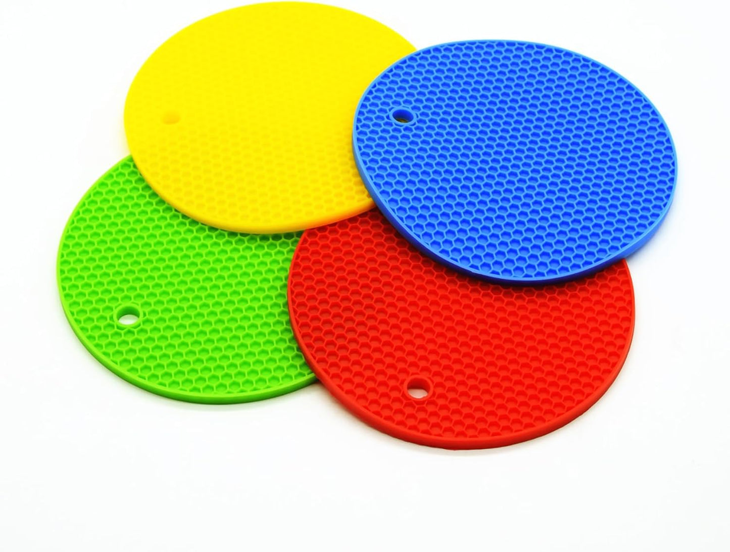 Bangp Silicone Coasters(Set of 4), Trivet Mats,Multipurpose Thermally Insulated Containers, Non-Slip, Flexible, Durable Heat Proof Mats