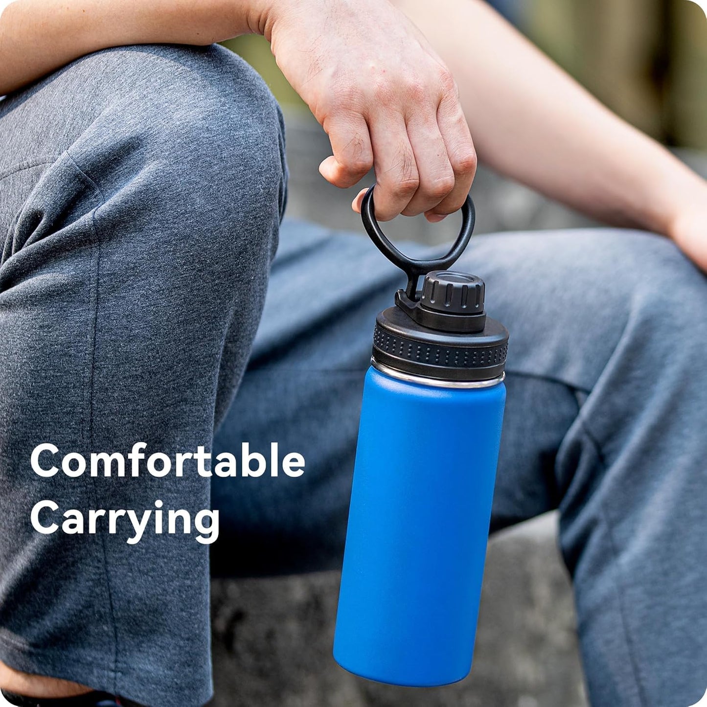 Replacement Spout Lid for Hydro Flask Wide Mouth Bottles (12/16/18/22/32/40/64oz) – 2.28" Leak-Proof Sports Cap Accessory, Secure Fit