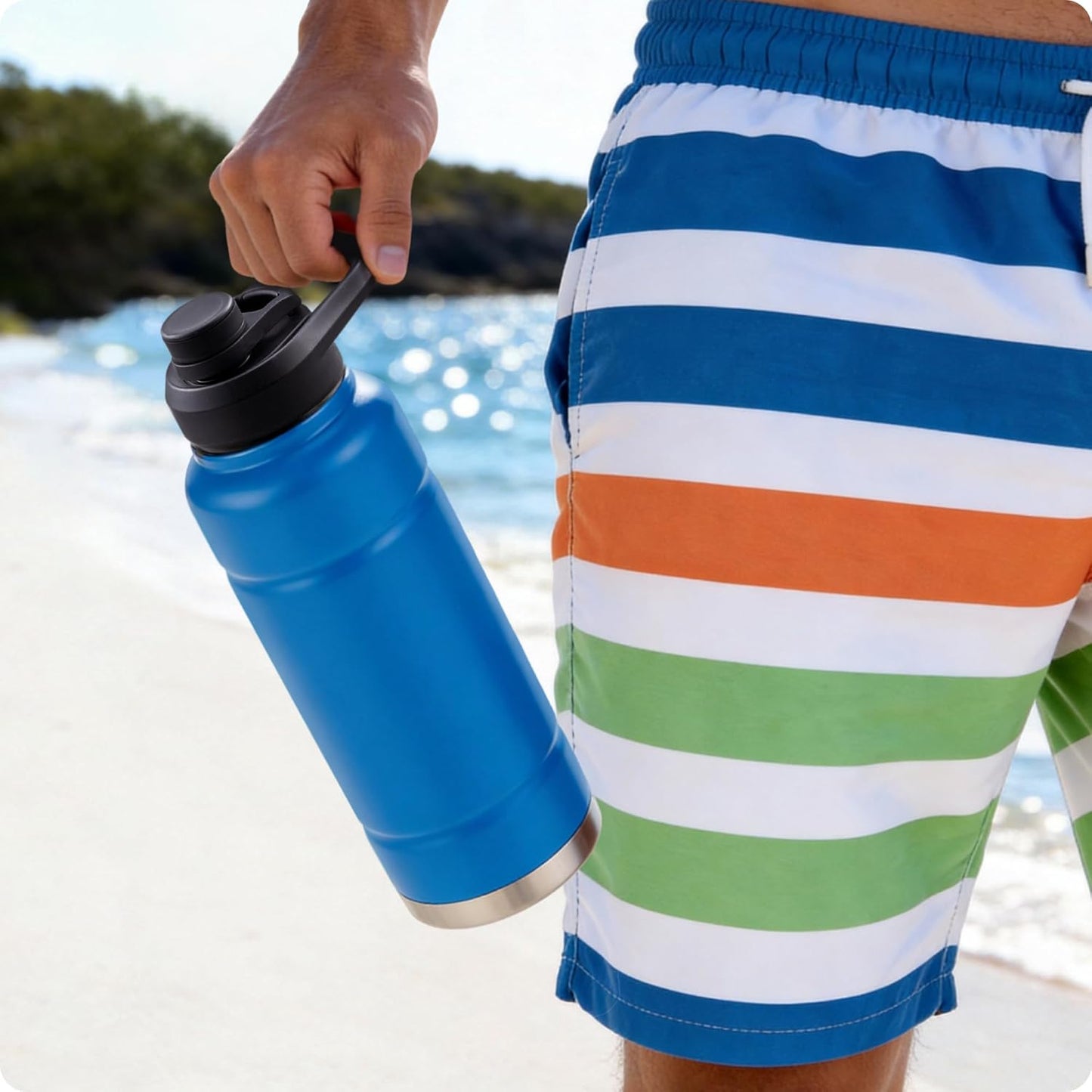 Replacement Lid for Bubba Water Bottle 24 32 40 OZ, Spout Lid with Ergonomic Handle for Bubba Trailblazer - Durable, BPA-Free & Leak-Proof
