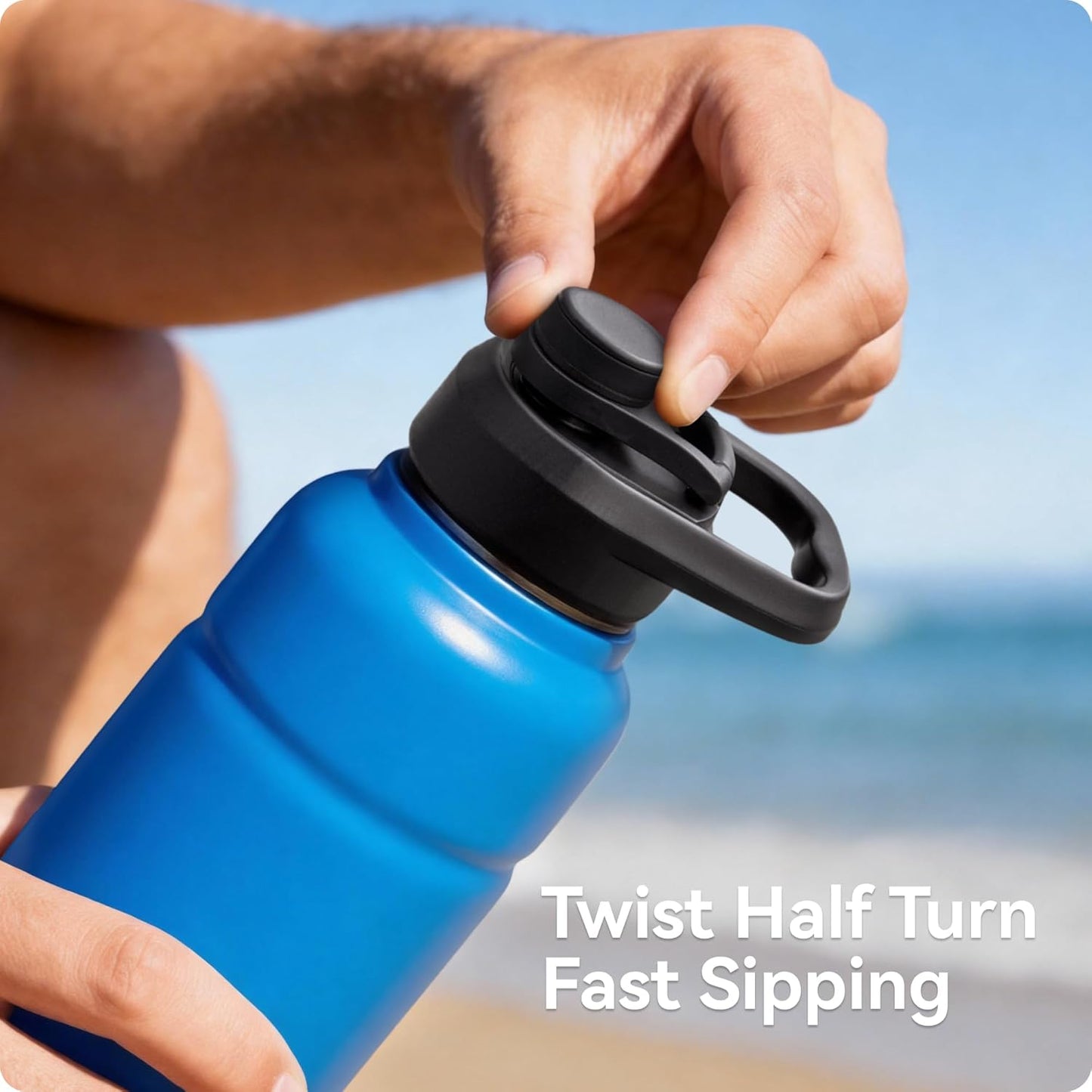 Replacement Lid for Bubba Water Bottle 24 32 40 OZ, Spout Lid with Ergonomic Handle for Bubba Trailblazer - Durable, BPA-Free & Leak-Proof