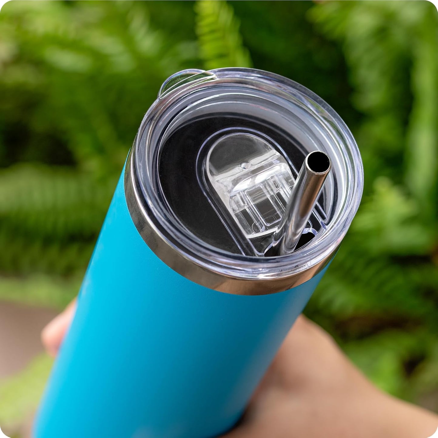 2 Pack 20 oz Skinny Tumble Lids,Replacement Spill Proof Splash Resistant Sliding Cup Covers for 2.73" Inner DiameterTumbler,Straw Friendly,BPA Free