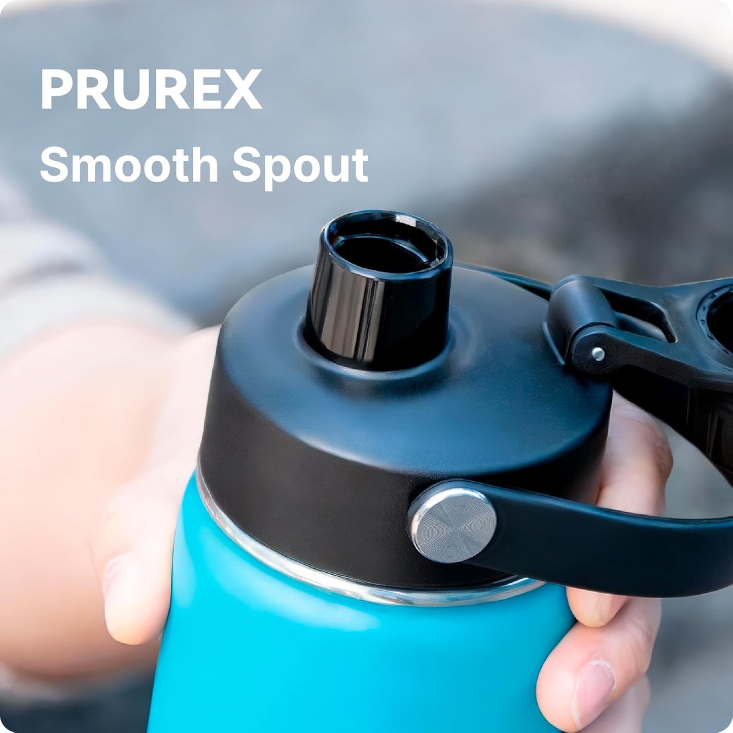 Replacement Chug Cap for ThermoFlask 14/1618/24/32/40 Oz Water Bottles, Wide Mouth Spout Lid, Dishwasher Safe - Ideal for Gym & Travel - Easy Sip