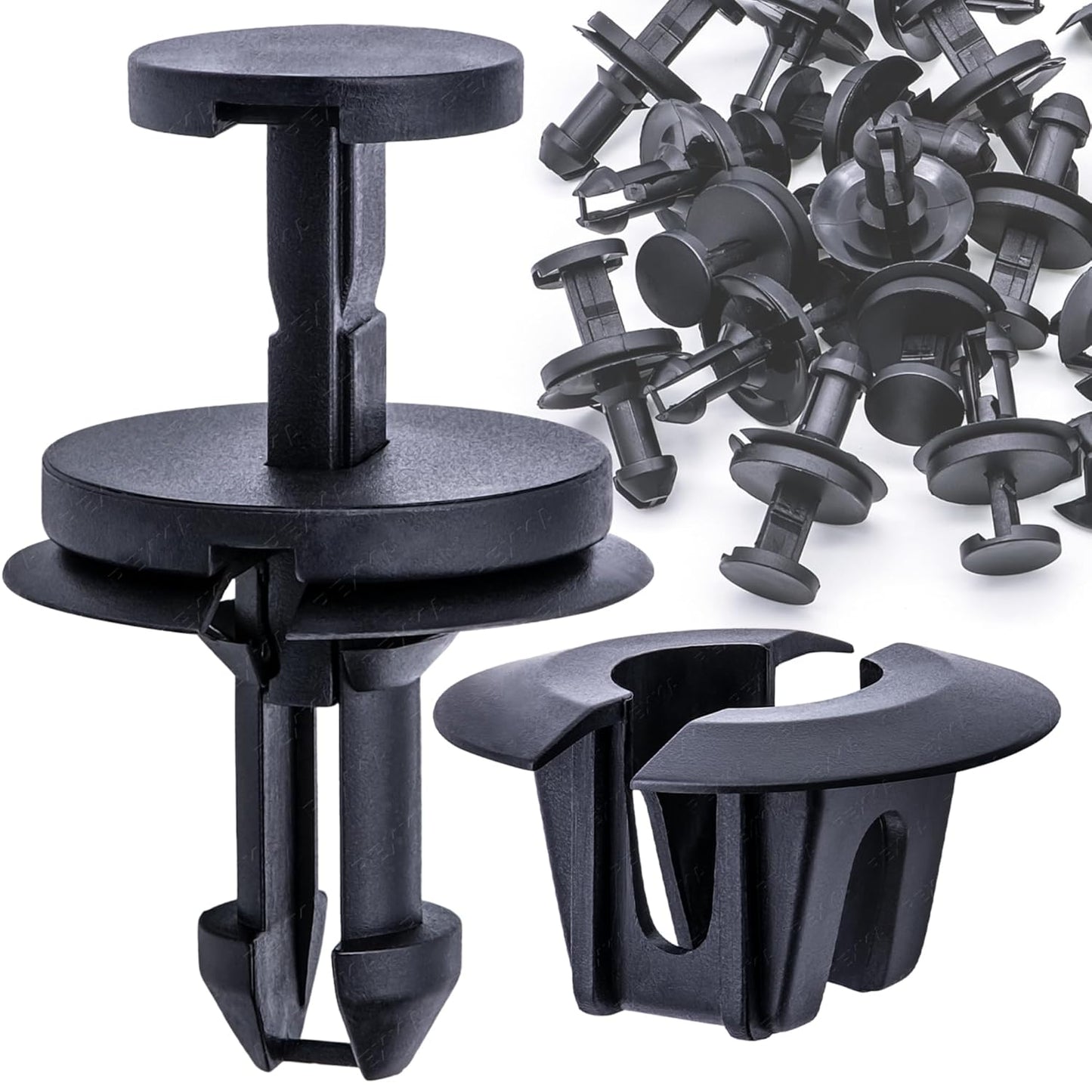 Rexka 15 Sets Silverado Bumper Clips Front Air Dam Deflector Retainer Clips Nut Grommet 15733971 15733970 Fits Chevy Trucks Suburban Tahoe Trailblazer GMC Canyon Savana Sierra Yukon Avalanche