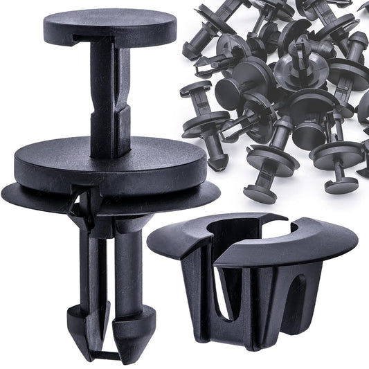 Rexka 15 Sets Silverado Bumper Clips Front Air Dam Deflector Retainer Clips Nut Grommet 15733971 15733970 Fits Chevy Trucks Suburban Tahoe Trailblazer GMC Canyon Savana Sierra Yukon Avalanche
