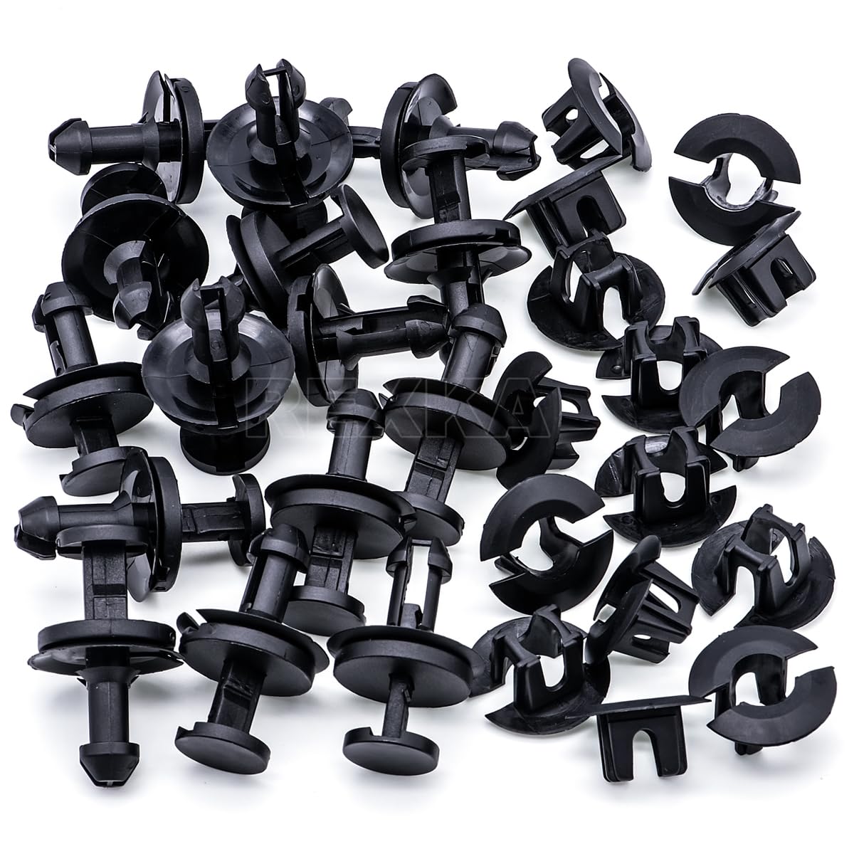 Rexka 15 Sets Silverado Bumper Clips Front Air Dam Deflector Retainer Clips Nut Grommet 15733971 15733970 Fits Chevy Trucks Suburban Tahoe Trailblazer GMC Canyon Savana Sierra Yukon Avalanche