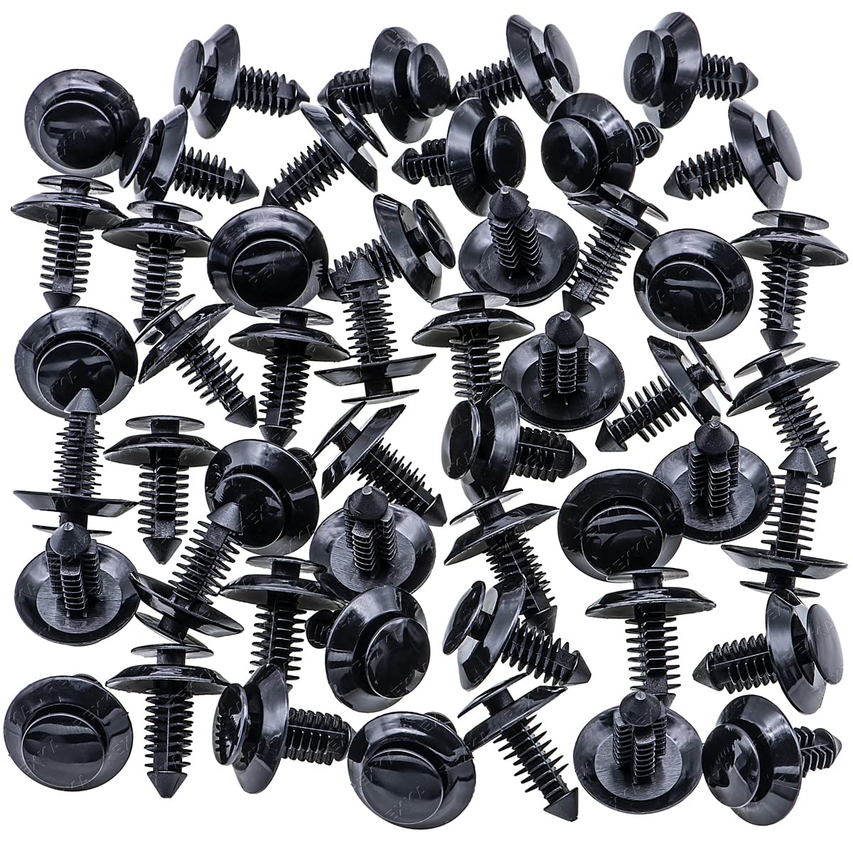 Rexka 50pcs Door Trim Panel Retainers Clips Fastener for Ford N801925-S Lincoln Mercury Bronco F150 Mustang F-250 F-350
