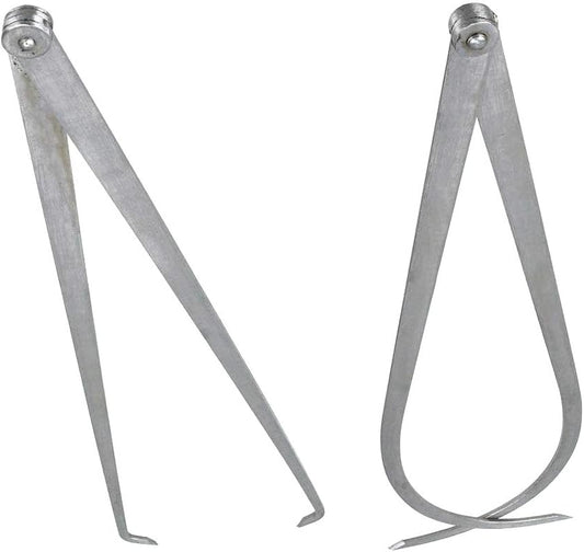 Biaungdo 300mm/12 inch Long Firm Joint Metal Measurement Inside Outside Caliper 2 Pcs