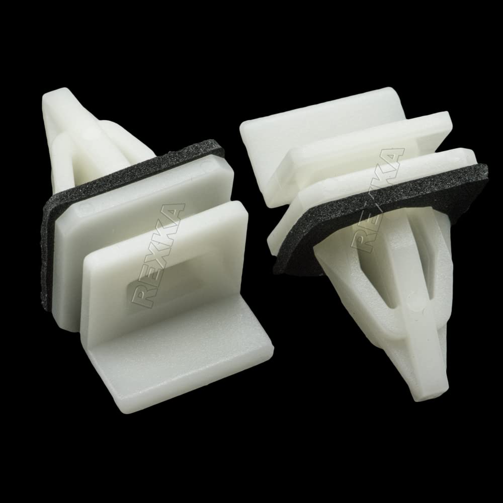 Rexka 20pcs Rocker Panel Moulding Clip for Honda Acura 91513-SM4-000 Accord, Civic, Civic Del Sol, Cr-v, Element, Odyssey, Pilot, Prelude, CL, Integra, Legend, MDX, RL, RSX, TL, TSX, Vigor