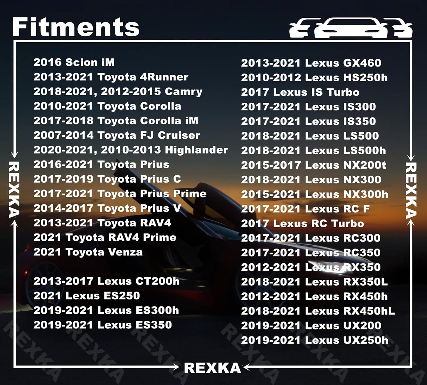 Rexka 25pcs Front & Rear Spoiler Moulding Clip Compatible with Toyota Lexus 75392-35220 4Runner, Camry, Corolla, FJ Cruiser, Highlander, Prius, Prius Prime, Prius V, RAV4