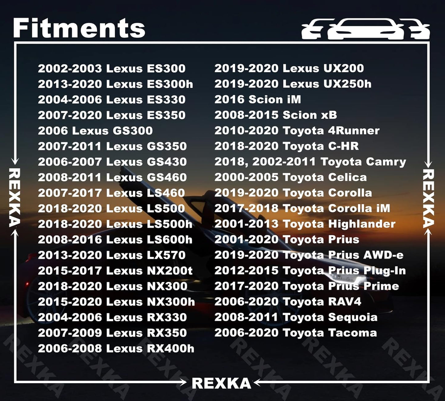 Rexka 10pcs Fuel Door & General Purpose Specialty Rivet Compatible with Toyota Lexus 90269-06017 90269-A0005