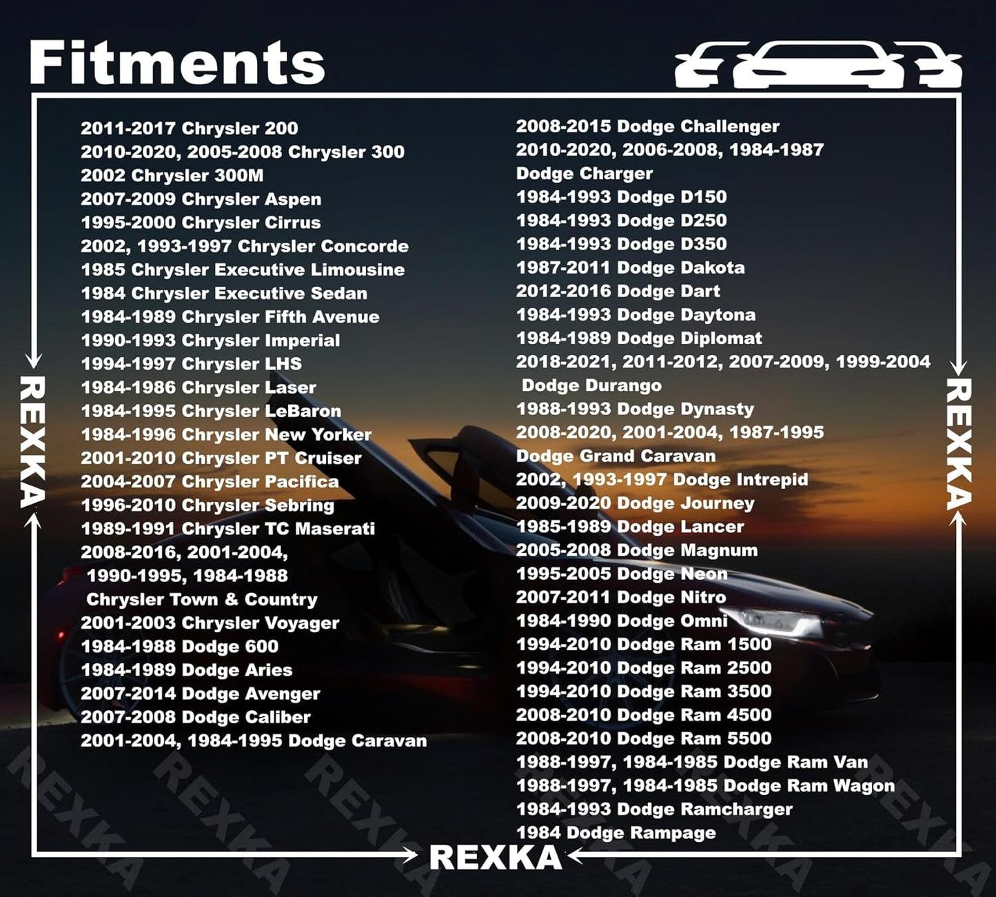 Rexka 30pcs Fender Bumper Shield Fender Liner Push Pin Retainer Clips 6030441 for Jeep Dodge Ram Chrysler