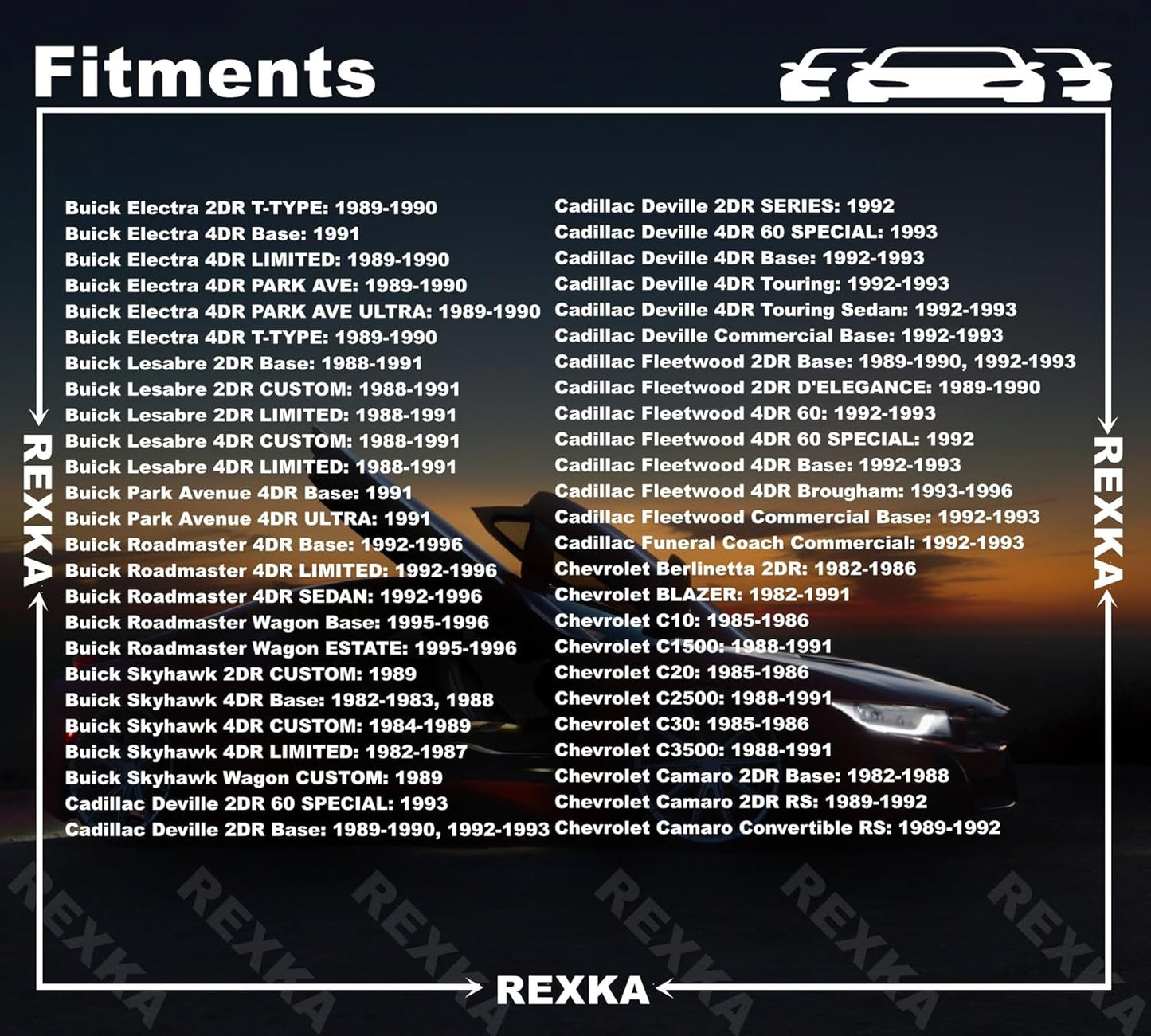 Rexka 50pcs Door Trim Panel Retainer Clip Compatible with GM 363137 Chevrolet Blazer Silverado Truck GMC Yukon