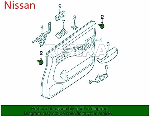 Rexka 30pcs Door Trim Panel Clip Compatible with 80999-VE000 Nissan Infiniti