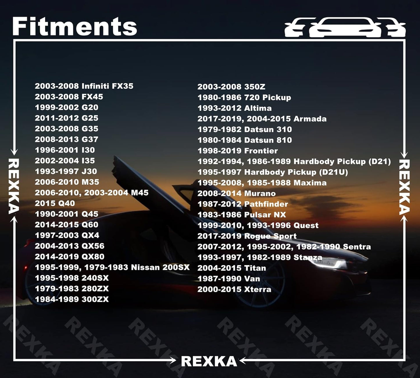 Rexka 30pcs Door Trim Panel Clip Compatible with 80999-VE000 Nissan Infiniti