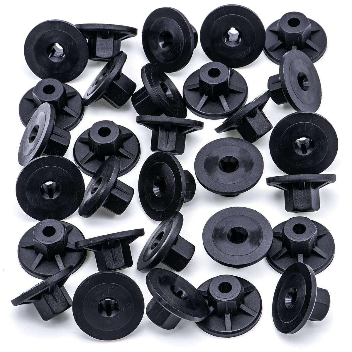 Rexka 30pcs Fender Liner Splash Shield Under Cover Nut for Audi Volkswagon Porsche N90757901 N90352101