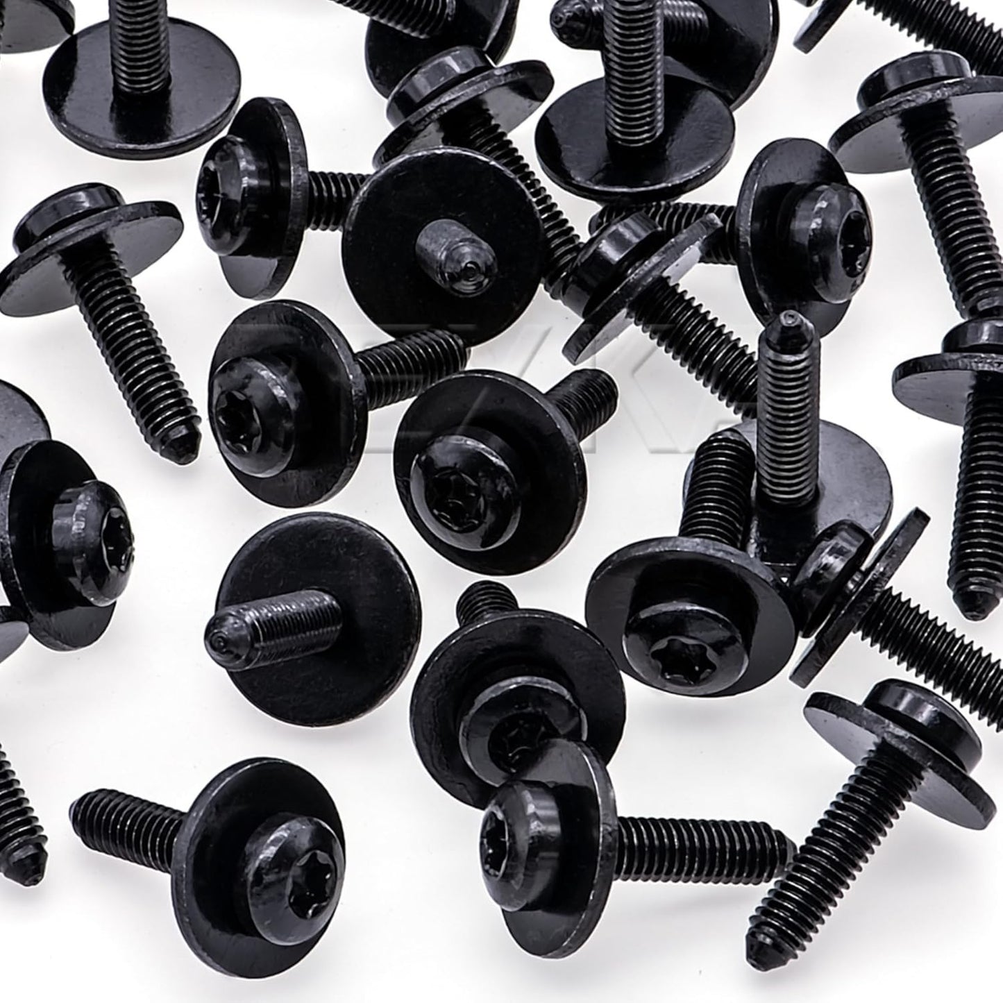 Rexka 20pcs M6-1.0 X 25mm T30 Torx Drive Air Deflector Radiator Support Front Bumper Screw for VW Audi N90993603 N-909-936-03- Multipurposes