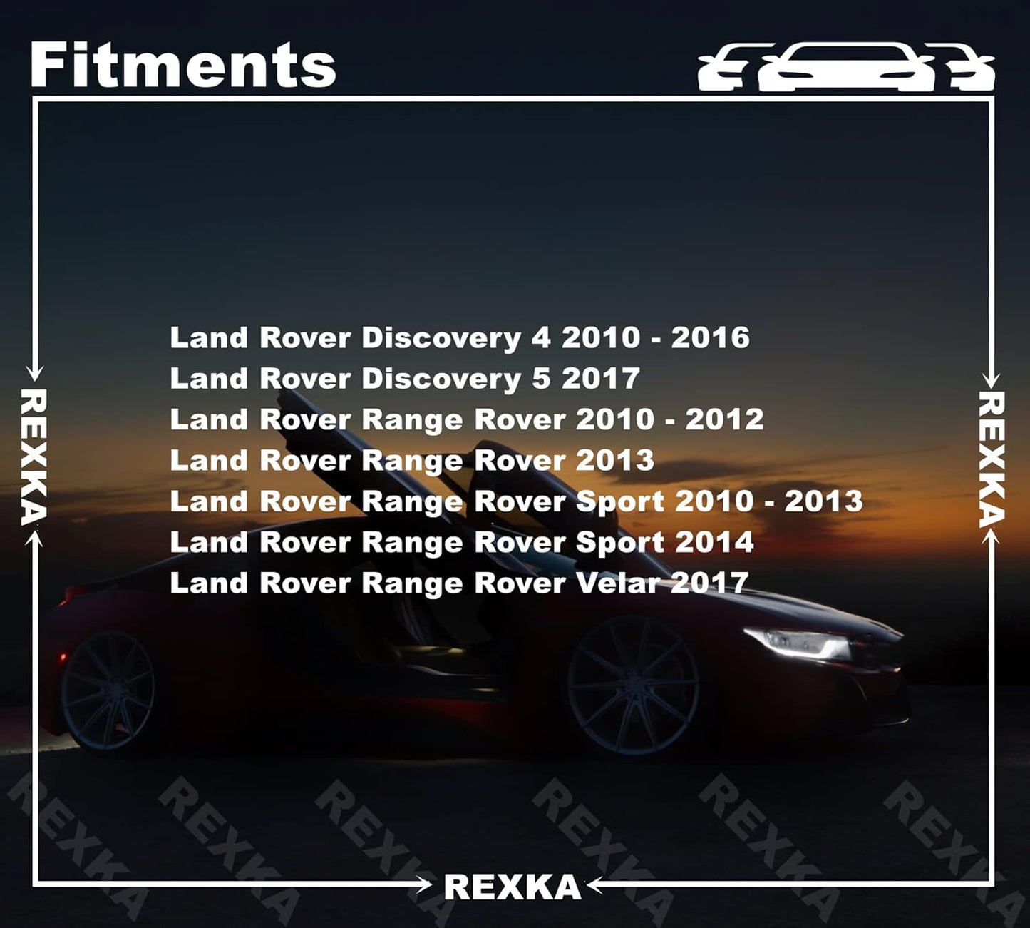 Rexka 10pcs Bumper Cover Retainer Tow Bracket Cover Body Liner Twist to Lock Retainer Clip for Land Rover LR012844 Discovery LR4 Range Rover Sport Velar