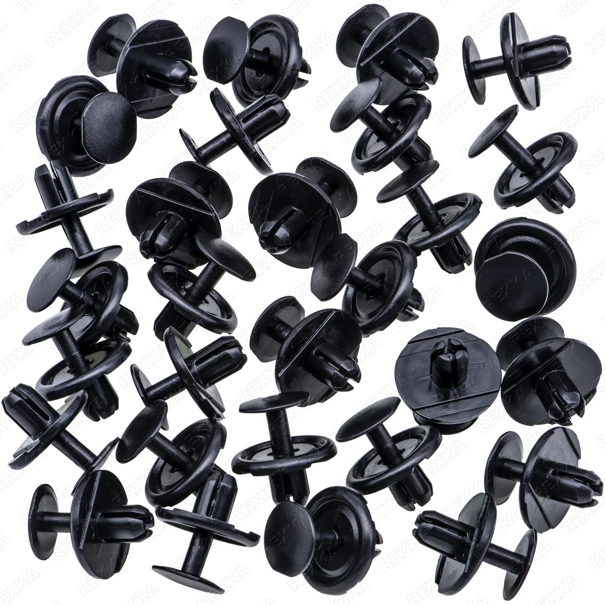 Rexka 30pcs Radiator Splash Shield Front Fender Liner Push-Type Retainer Clips Fasteners for Toyota Lexus 90467-07214 Toyota Splash Guard Clips