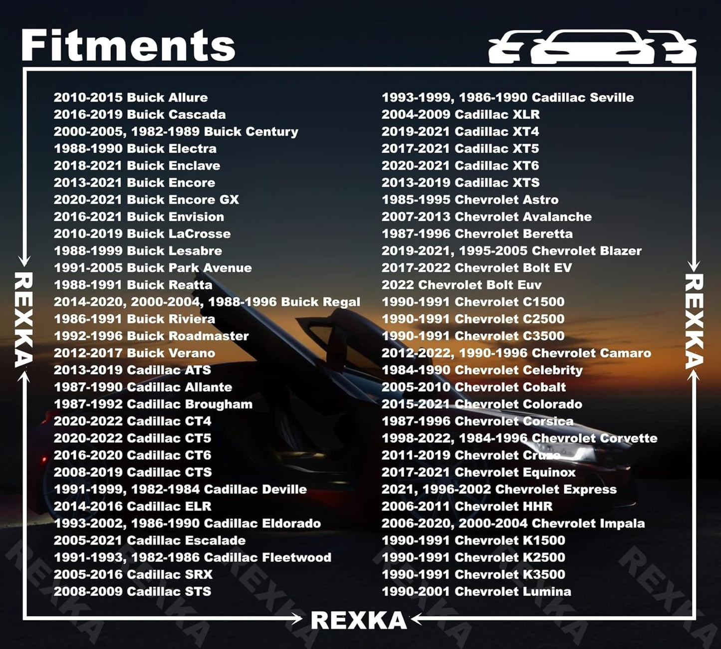 Rexka 10pcs M4.2x1.41x25 Multi-Purpose Bolt for GM Chevy 11547421 -Wheelhouse Liner Bumper Cover Floor Pan Splash Shield Air Deflector Rocker Molding Grille Headlamp Fender Liner