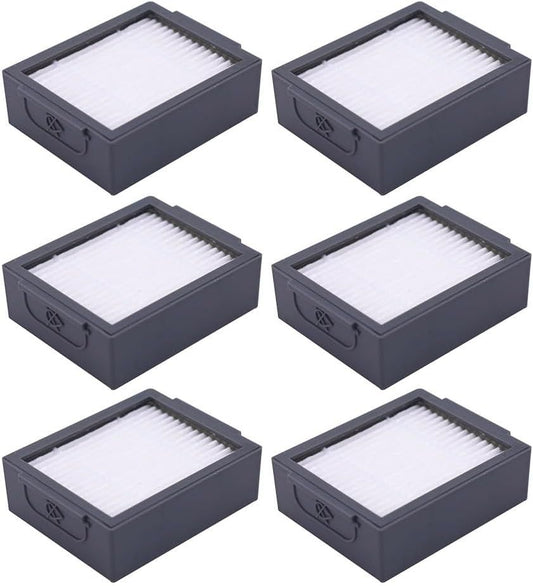 Replacement ilters Compatible with iRobot Roomba e i & j Series E5 E6 i1 i1+ i3 i3+ i4 i4+ i6 i6+ i7 i7+ i8 i8+ j7 j7+ and Combo j5 j5+ i5 i5+ Plus Robot Vacuums, 6-pack