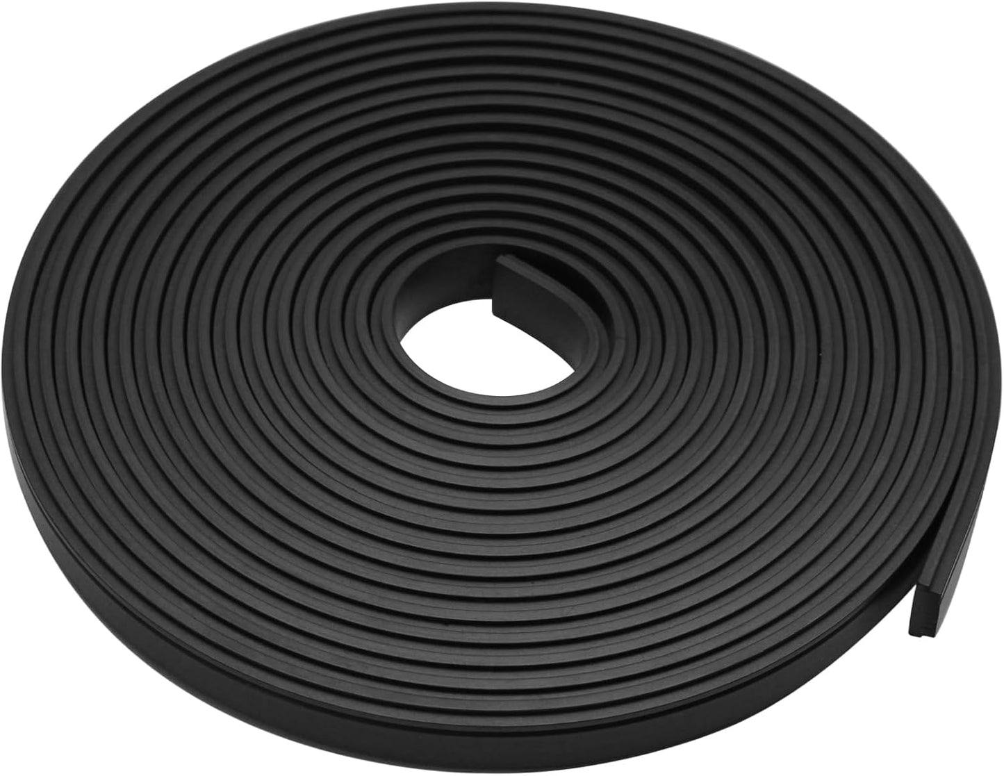 Biaungdo 134 Inch Flexible Shower Door Magnetic Strip, 1 Roll Insert Shower Door Replacement Seal Strip Waterproof Long Shower Door Strip for Framed Semi Framed Swinging Glass Shower Doors, Black
