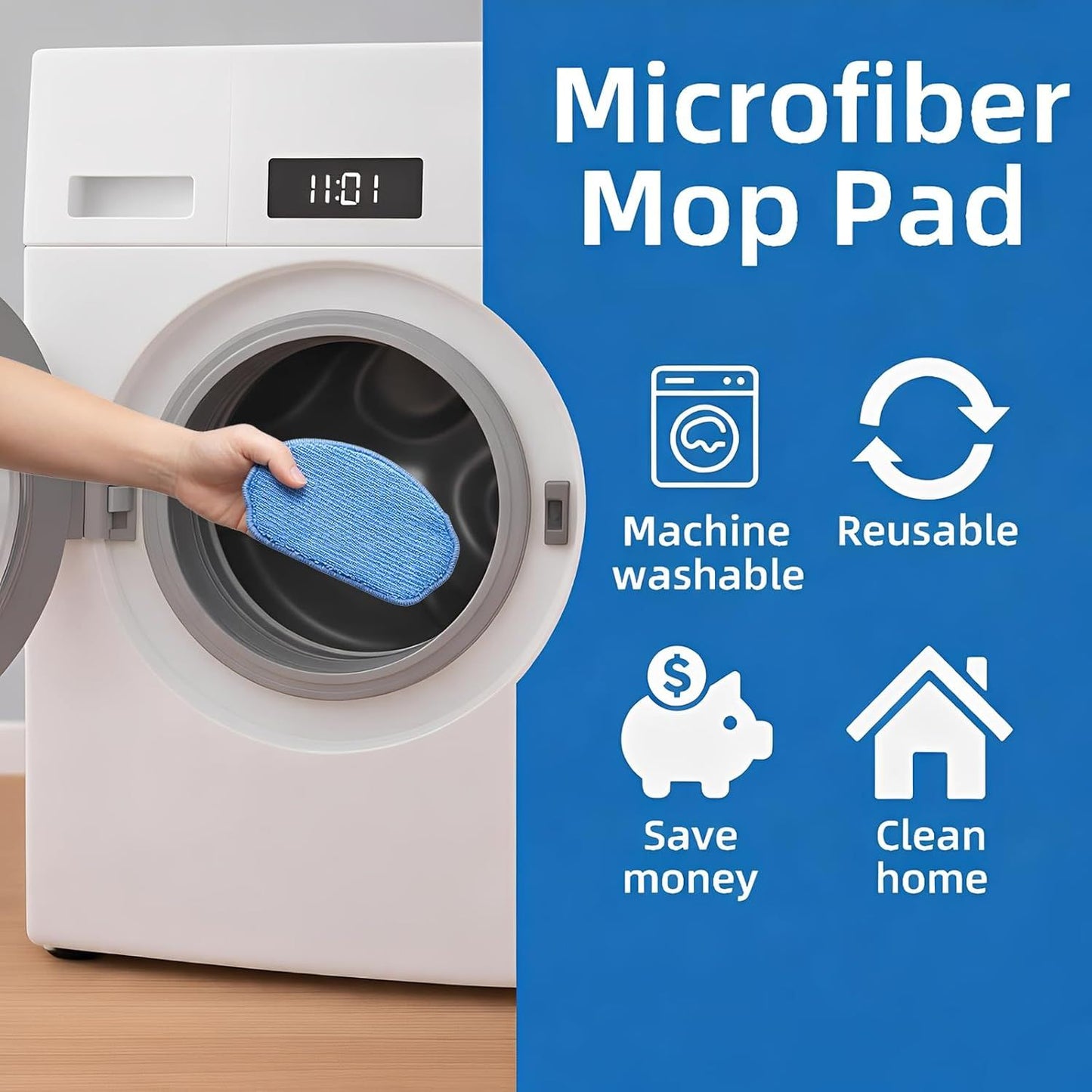 Replacement Parts or MAMNV BR151, or ZCWA BR151, or MANVINS G20, or Kilgone G20, or ONSON BR151, or MANVN BR151, or ZC WAS BR151, or iMartine BR151 Robot Vacuum,6 Side Brush,4 Mop Pad,4 ilter