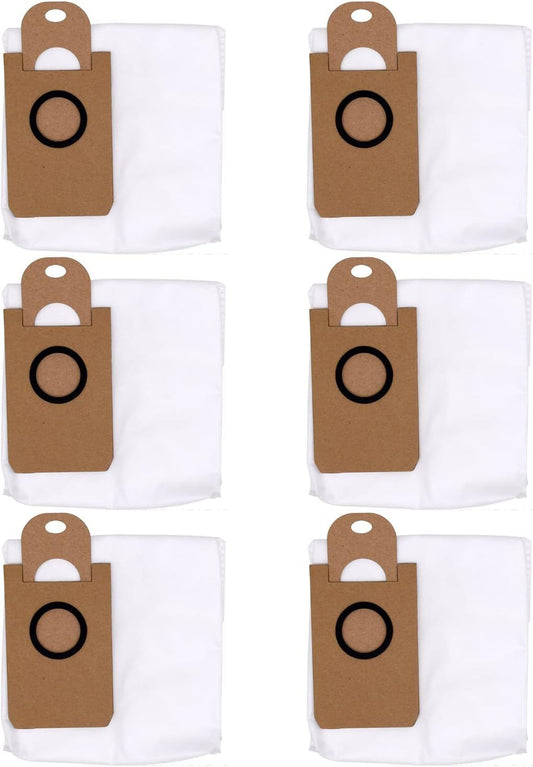 6 Pack Dust Bags or iHome AutoVac Nova Sel Empty Robot Vacuum Replacement Accessory Parts