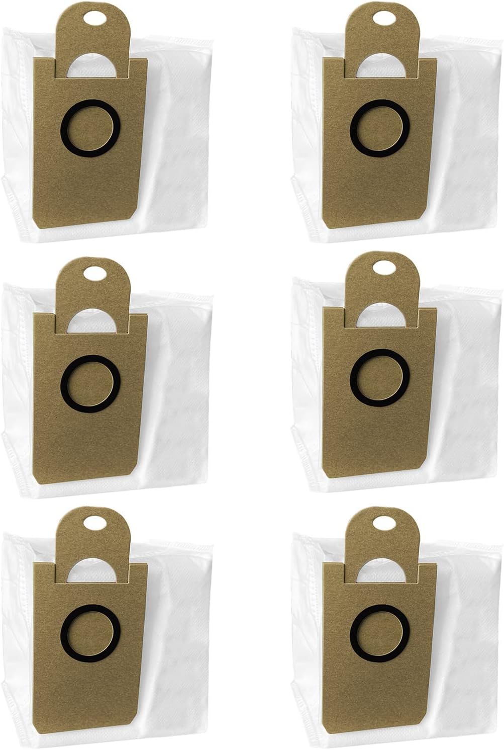 Dust Bags Replacement or iHome AutoVac Nova Pro Sel Empty Robot Vacuum Cleaner Accessory Parts, or iHome Nova S1 Pro, Halo, Orbita, Eclipse, Luna, 6 Pack